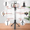 Selfie Stick Tripod with Wireless Remote and LED Light for 2
