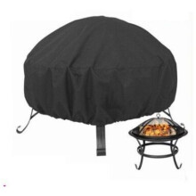 Barbecue- en grillhoes, beschermhoes voor vuurkorven Ø 85 x 40 cm, waterdicht, 210d Oxford-stof.