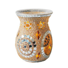 TrueClos mosaic glass oil burner silver