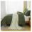 Dark Olive Green Comforter Set Queen 3-Piece Boho Tufted 6