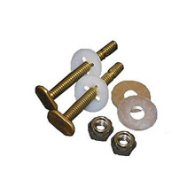 LASCO 04-3645 Massiv Messing 5/6-Zoll x 2-1/4-Zoll Schwerlast-Bolzen mit Muttern und Unterlegscheiben