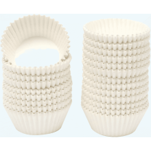 White Cupcake Liners Large Size Food Grade 600 Count