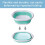 Collapsible Foot Bath Basin Grey Foldable 1 pcs 6