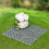 Lakeside Collection gray polypropylene walkway tiles 7" x 2