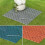 Lakeside Collection gray polypropylene walkway tiles 7" x 3