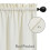 Waffle Weave Curtain Valance 60" x 15" White One Panel 1
