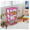 Clear Plastic 3-Drawer Storage Tower with Casters, Purple 2