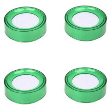 Grüne Kunststoff-Schwammfinger für Kassierer, 7 cm Durchmesser, 4 Stück
