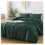Emerald Green Tufted Comforter Set 2-Piece 66x90 in 2