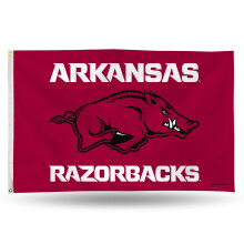 Rico Industries NCAA Banner Flag mit Ösen Arkansas Razorbacks Teamfarbe 3' x 5'