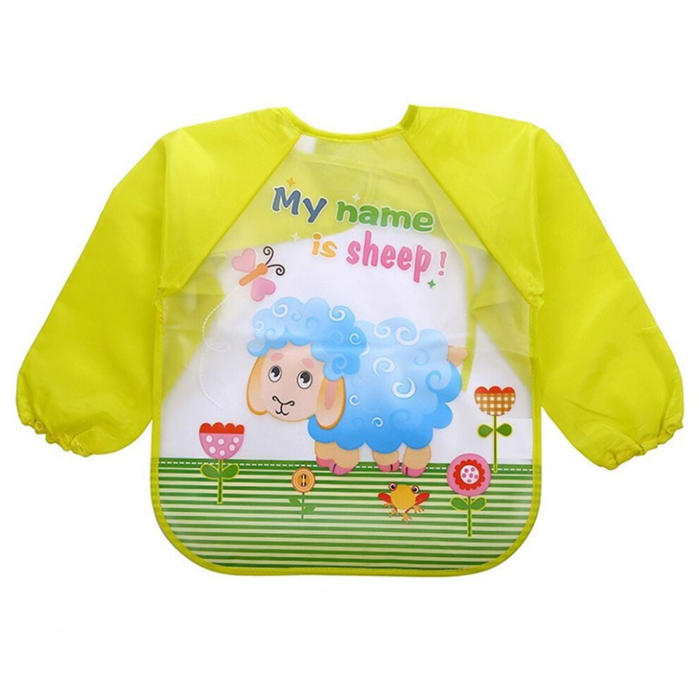 Baby bib waterproof long sleeve infant feeding smock