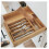 Bamboo Flatware Organizer Expandable 10.5-19 in 9 8