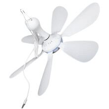 Leifggao hordozható mennyezeti ventilátor fehér, hatlapátos