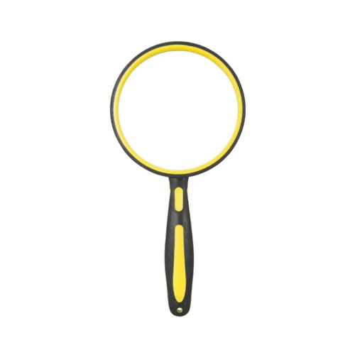 Yellow Portable Magnifying Glass 110mm Lens 1