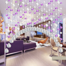 TAKTUK beaded curtain purple crystal 1 piece