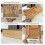 Bamboo Flatware Organizer Expandable 10.5-19 in 9 3