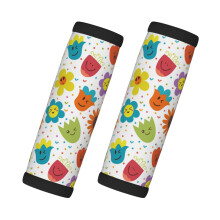 Luggage Handle Wraps Cartoon Flower 2 pcs