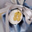 Easter gift bag blue velvet bunny ears storage holder 6