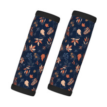 Luggage Handle Wraps Autumn Leaves Blue 2 Pcs
