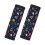 Luggage Handle Wraps Autumn Leaves Blue 2 Pcs 1