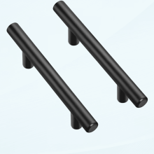 Matte Black Cabinet Pulls Stainless Steel 5 Pack 3.75 Inch