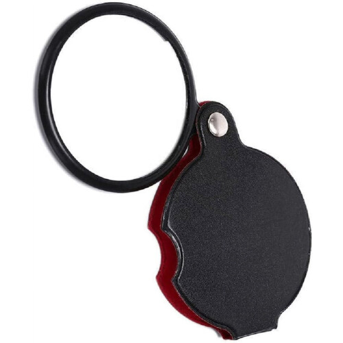 Pocket Magnifier 10x Foldable with Rotating Case 2pcs 1