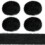 Faux Fur Fabric Roll Black 2 in x 7.92 ft 4 pcs 1