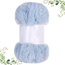 Cotton yarn coarse fur water blue 100g