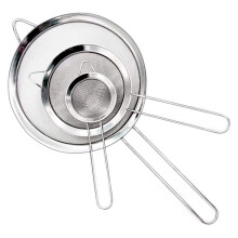 Stainless Steel Mesh Strainer Set 3 pcs 3.15 5.31 7.55 in
