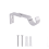 Curtain Rod Bracket White Adjustable 2-Pack 1