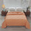 Orange cotton quilted bedspread summer lightweight 1