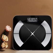 Slimme weegschaal voor lichaamsgewicht met BMI, lichaamsvetpercentage, spiermassa, groot display, Bluetooth, app-synchronisatie, hoge nauwkeurigheid
