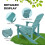Adirondack Chair Blue Weather-Resistant Plastic 1 7
