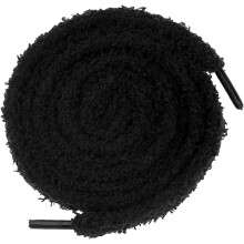 Tutuviw puffy shoe laces 0.32 inch wide 140 cm black 2 pairs
