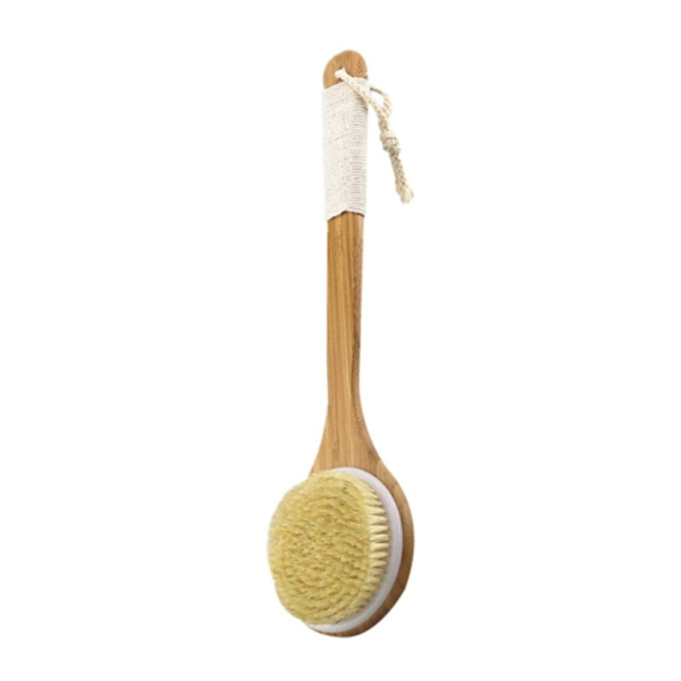 Back Brush with Curved Bamboo Handle 15.7 Inch