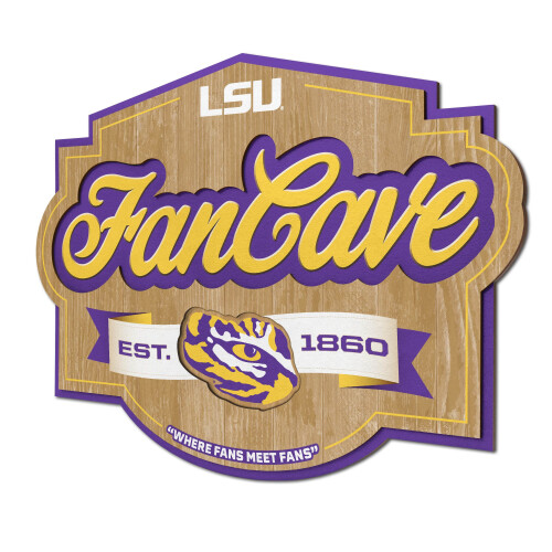 YouTheFan NCAA LSU Tigers Fan Cave Schild