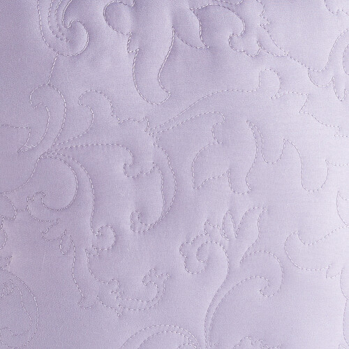 Quilted Damask Accent Pillow Lavender 18 inch 2
