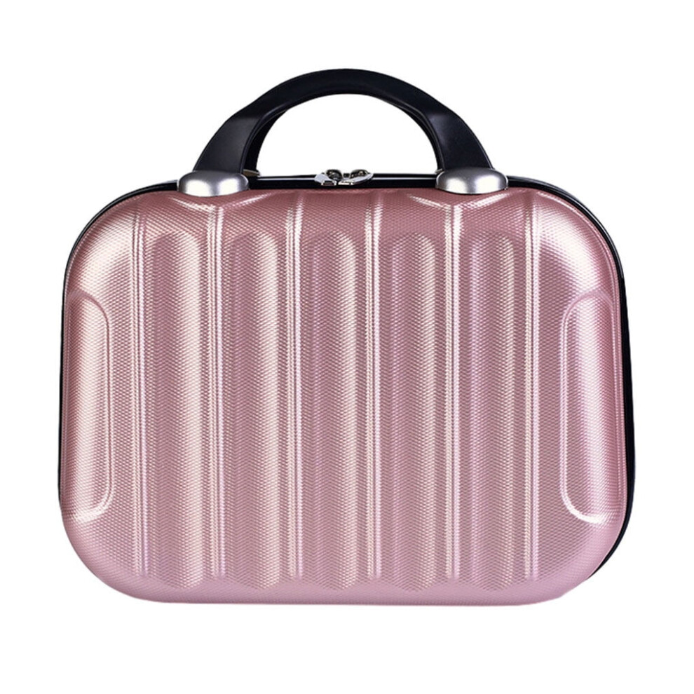 Makeup Storage Organizer ABS Travel Cosmetic Case Rose Gold