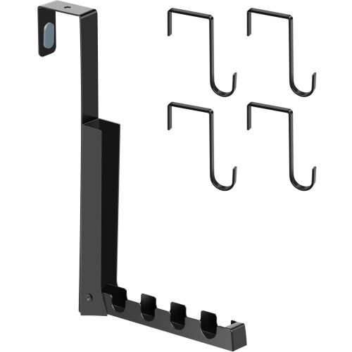 Foldable Over-Door Drying Rack with 4 Grooves and Sturdy