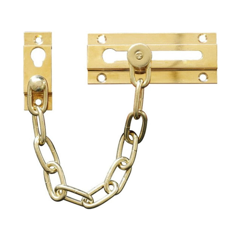 Brass Door Chain Lock For Indoor Security 1 Pack 901175723216