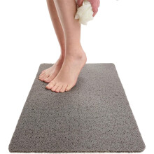 Non-Slip Loofah Bathtub Mat Grey 15.7 x 31.5 Inch