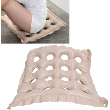 Butt Pressure Relief Cushion with Inflatable Pump Beige