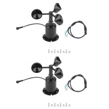 Wind Speed Sensor Three-Cup Pulse Output 4-Pack DC5-30V