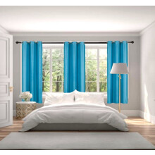 Adam Turquoise Blackout Curtains 2 Panels 95"