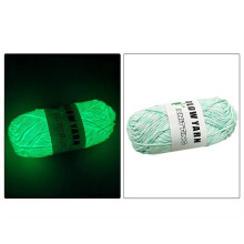 Glow-in-the-Dark Crochet Yarn 2mm Blue 1 Piece