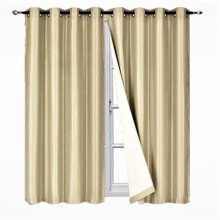 Blackout Curtain Taupe 95 Inch 2 Panels Grommet Top