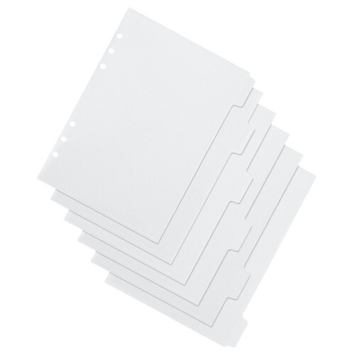 Etykiety na listy kasowe do segregatora Binder6Sheets