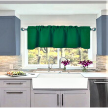 Blackout thermal insulated valance curtain 54 in x 18 in