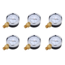 Pressure Gauge 0-30 PSI 0-2 Bar Mini Dial Black