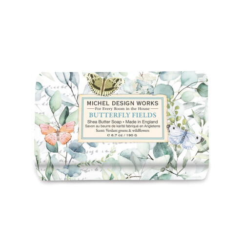 Savon Michel Design Works, Butterfly Fields Moyen, Beau Design, Triple-moulu